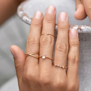 Linjer 14k Vermeil Stackable Rings